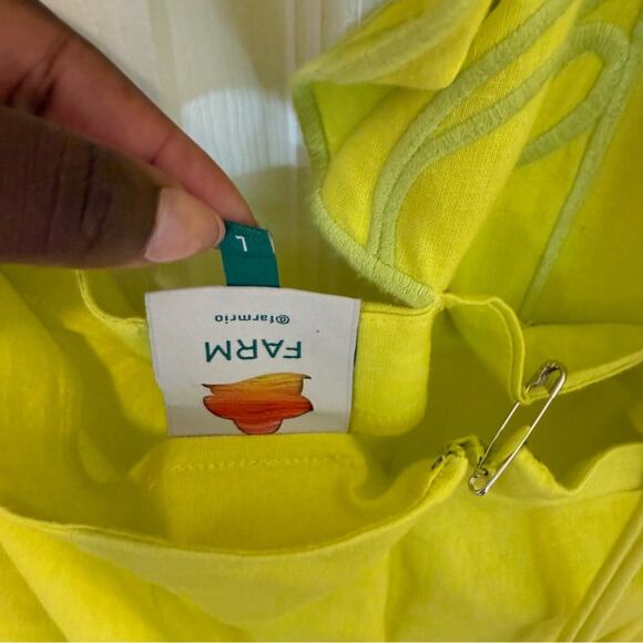 Farm Rio Lime Green Monstera Midi Dress - Picture 5 of 5